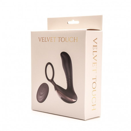 Prostaadimassaažer kaugjuhitav rõngaga, must