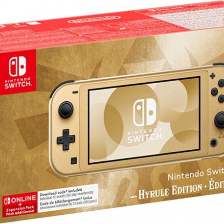 Gaming Nintendo Switch Lite Hyrule Edition + NSO subscription for 12 months EU