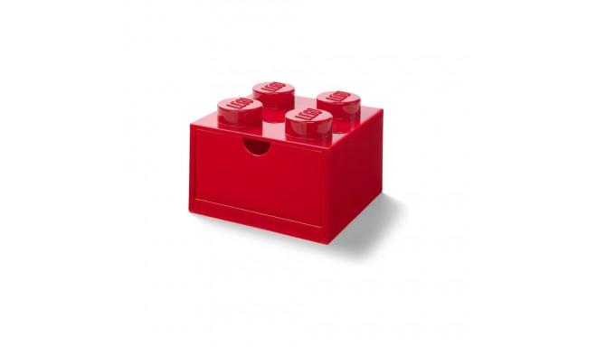 Room Copenhagen LEGO Desk Drawer 4 , storage box (red, knobs)