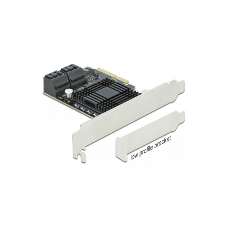 PCIe 5P SATA x4 LP