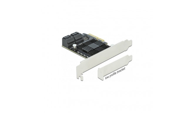 DeLOCK PCIe 5P SATA x4 LP 90498