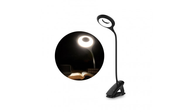 Wireless reading lamp LED, black + microUSB cable