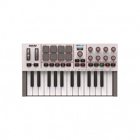 AKAI MPK Mini MK4 valge MIDI-kontroller / juhtklaviatuur