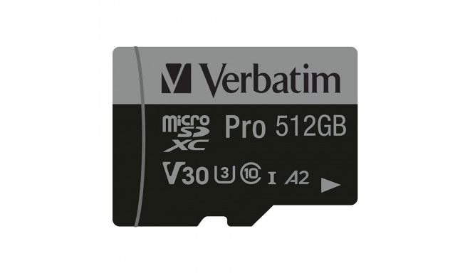 Verbatim Pro U3 512GB micro SDXC kaart