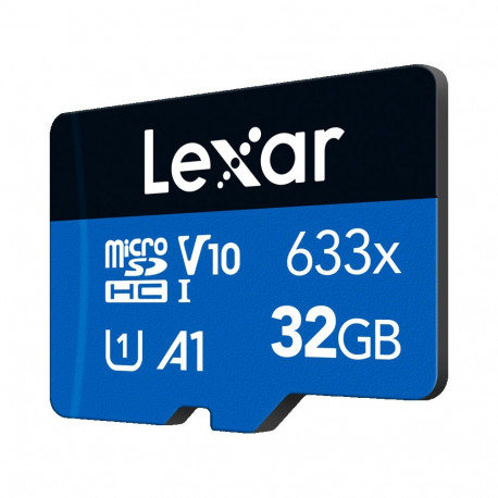 Lexar mälukaart microSDHC 633x UHS-I/A1/U3/10 R95 (V10) 32GB ilma adapterita