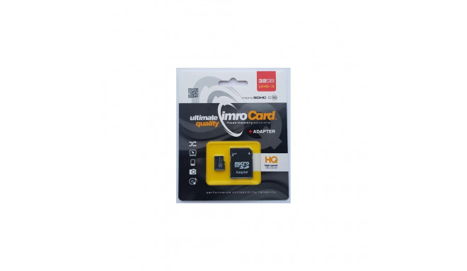 IMRO MICROSD10/32G UHS-3 ADP memory card 32 GB MicroSDHC UHS-III Class 10
