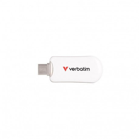 Verbatim Plectra USB-C Flash Drive White 64GB