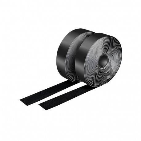 Self adhesive cable stra p set, 5m black