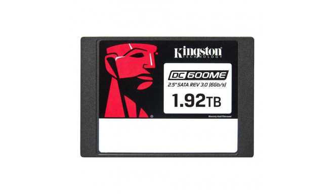 Kingston SSD DC600M 1920 GB 2.5" SSD-vorminguga tahkis-ketas SATA Rev. 3.0 (6Gb/s) lugemiskiirus 560