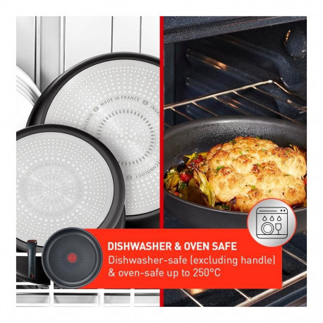 TEFAL Pot Set, 4 pcs | L7649453 Ingenio Ultimate | Aluminum | Black