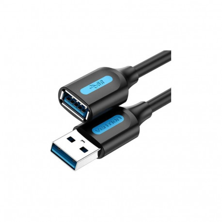 CABLE USB3.0 MALE TO FEMALE/2M BLACK CBHBH VENTION