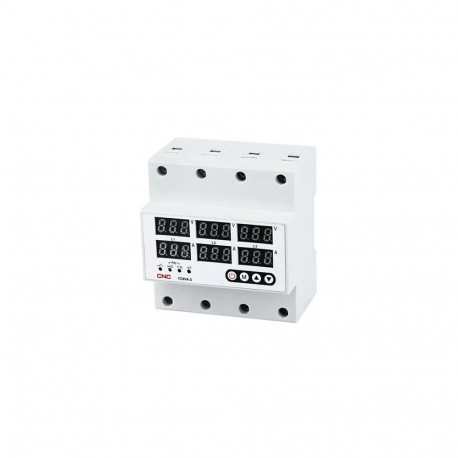 Voltage Protector - 63A 3-Phase Over/Undervoltage Protector DIN Rail Mounted