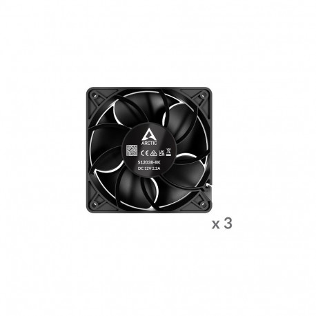 Case Fan - ARCTIC S12038-8 120mm 4-pin 800-8000 RPM 370 m³/h 3 pcs