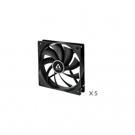 Case Fan - ARCTIC F12 120mm 3-pin 1350rpm 53CFM 0.3 Sone Black