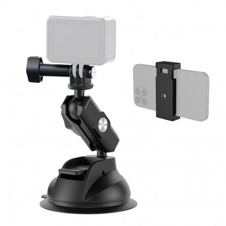 Camera Mount - Telesin TE-SUC-012 Suction Cup 300g Load 360° Adjustable