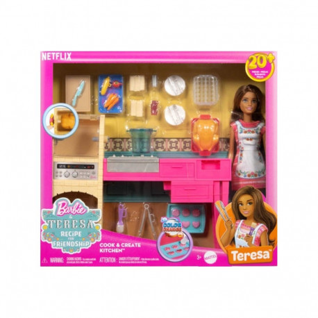 Barbie köögikomplekt Teresa sõpruse retsept nukuga