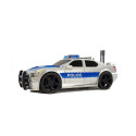 Auto Policji na Baterie 1:20 Światła i Dźwięki z Naciągiem Srebrne