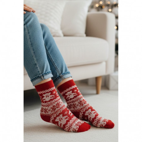 SOKISAHTEL CRISTA punased jõulusokid karudega 444