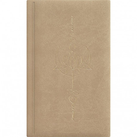 Kalendermärkmik PÄEV B6 Lady, beež , kõvaköide, kunstnahast kaantega 2026a.