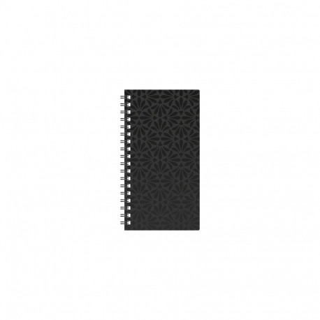 Midimärkmik Spiral Kartong Nädal H must Nero, spiraal köide, kartongist disainkaaned 2026a