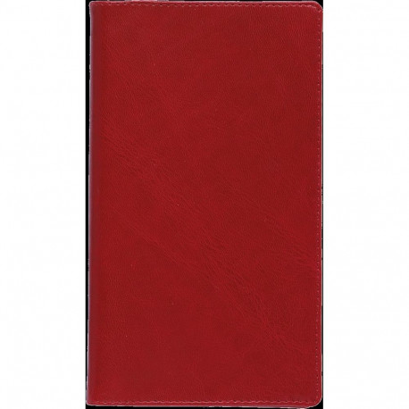 Taskumärkmik Mini, tumepunane, spiraalköide, LUX kaantega 2026a.