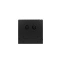 RACK CABINET 19" DOUBLE-SECTION WALL-MOUNT 12U/600X600 (FLAT PACK) BLACK LANBERG