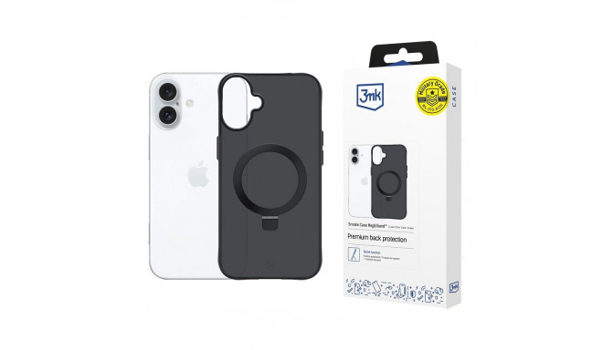 3mk Smoke Case Mag&Stand for iPhone 17 - black
