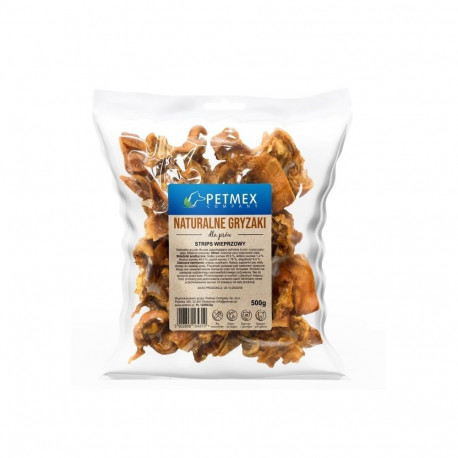 PETMEX Pork Strips dog chew - 500g