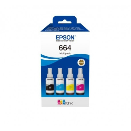 Epson C13T66464A tindikassett 4 tk ühilduv must, tsüaan, magenta, kollane