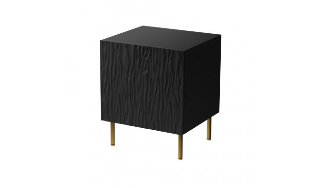 öökapp 2 tk JUNGLE 53.5x40.5x44 must matt + kuldsed jalad