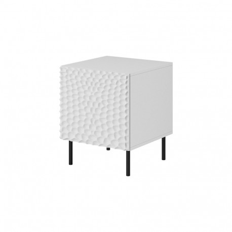 HOLE bedside table 2 pcs. 44x40.5x53.5 cm white matt