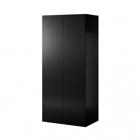 Wardrobe PAFOS 2D 90x55.5x198.5 Black matt