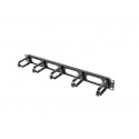 LANBERG kaablikorraldaja 19" (1U, tüüp B, must) AK-1205-B