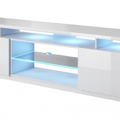 RTV cabinet EVA 180x40x56 white/white glossy