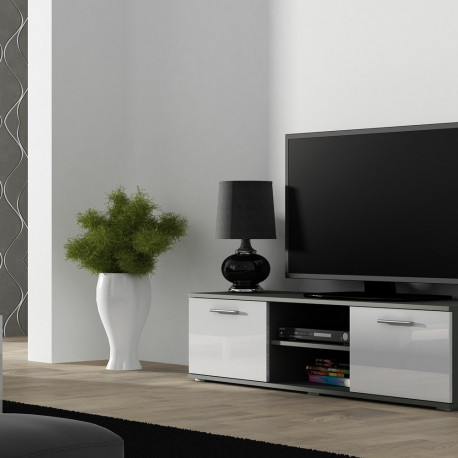 Cama TV stand SOHO 140 grey/white gloss