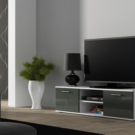Cama TV stand SOHO 140 white/grey gloss