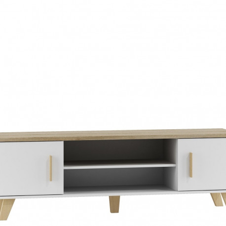 Cama TV stand LOTTA 160 2D2K white/sonoma