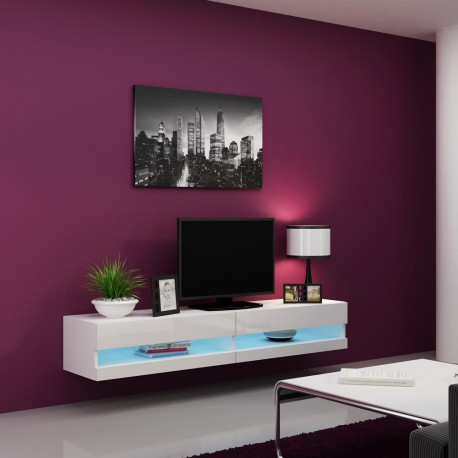 Cama TV stand VIGO NEW 30/180/40 white/white gloss