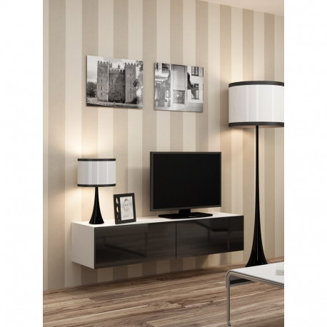 Cama TV stand VIGO 140 30/140/40 white/black gloss