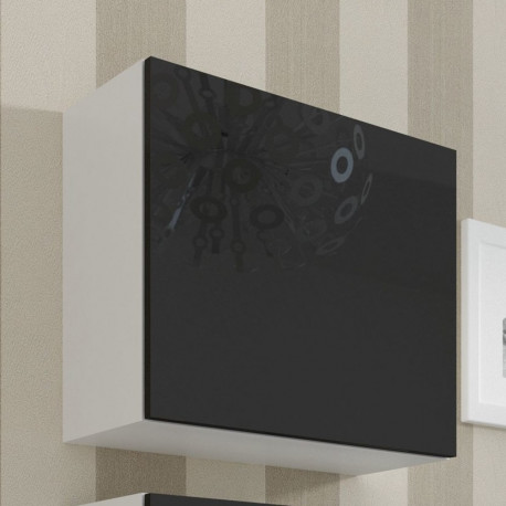 Cama Square cabinet VIGO 50/50/30 white/black gloss