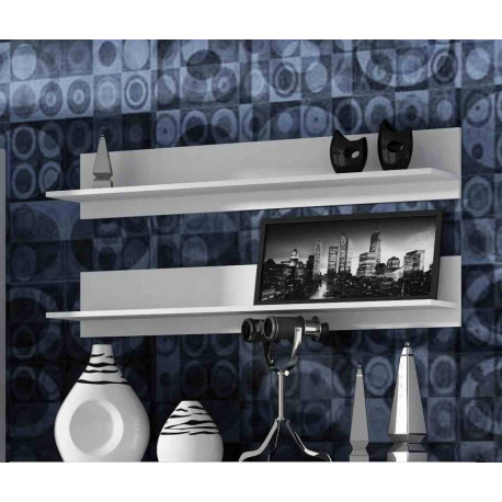 Cama kahe riiuli komplekt 125cm SOHO valge matt