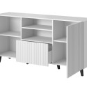Cama PAFOS 150x42x82 valge matt kummut