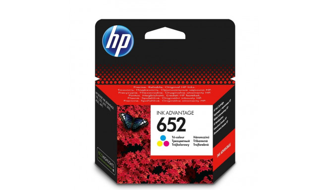 HP 652 originaal magenta, tsüaan, kollane