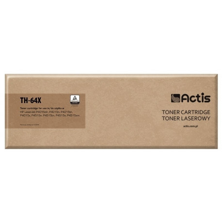 ACTIS TH-64X toonerikassett (asendus HP 64X CC364X; standard; 24000 lehte; must)