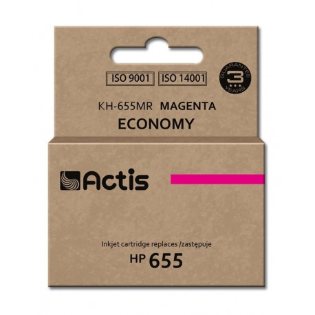 Actis KH-655MR tindikassett (asendus HP 655 CZ111AE; standard; 12 ml; magenta)