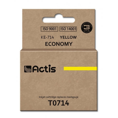 Actis KE-714 tindikassett (asendus Epson T0714, T0894, T1004; standard; 13,5 ml; kollane)