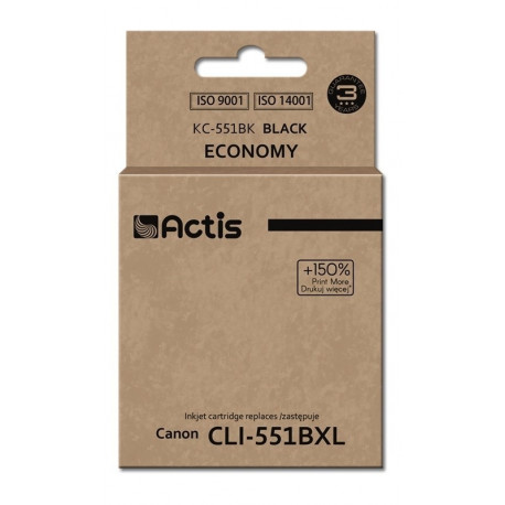 Actis KC-551Bk tint (asendus Canon CLI-551BK; standard; 12 ml; must)