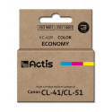 Actis KC-41R tint (asendus Canon CL-41/CL-51; standard; 18 ml; värv: tsüaan, magenta, kollane)