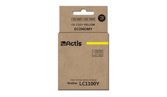 Actis KB-1100Y tint (asendus Brother LC1100Y/980Y; standard; 19 ml; kollane)