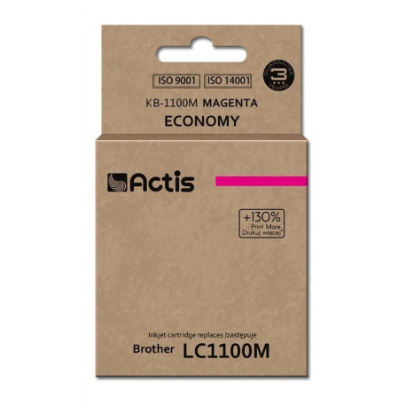 Actis KB-1100M tint (asendus Brother LC1100M/980M; standard; 19 ml; magenta)
